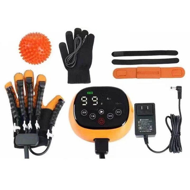 Hand smart rehabilitation gloves with nine-level memory and heating functions for stroke patient rehabilitation - Foclover