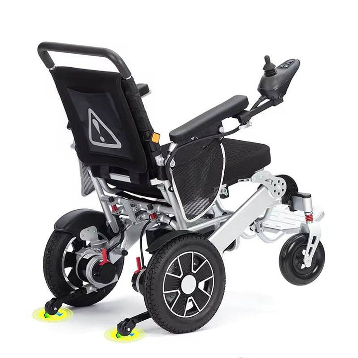FOCLOVER Folding Electric Wheelchair for Adult Seniors,All Terrain Duty Anti-Tipper Motorized Wheelchair with 360°Joystick for Travel Outdoor Home - Foclover