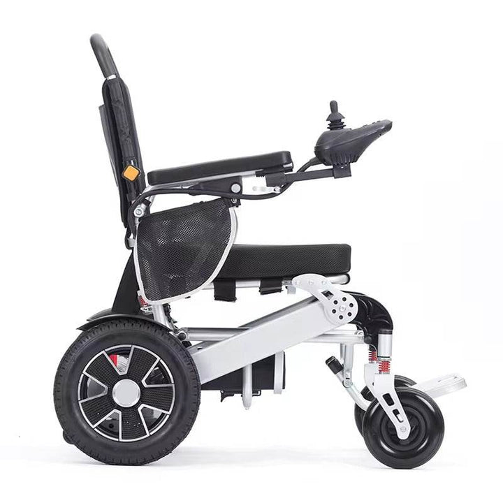 FOCLOVER Folding Electric Wheelchair for Adult Seniors,All Terrain Duty Anti-Tipper Motorized Wheelchair with 360°Joystick for Travel Outdoor Home - Foclover