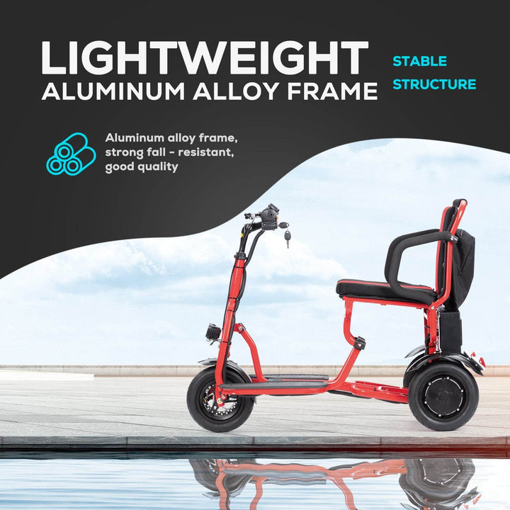 Alton Mobility COUGAR - Folding Electric Mobility Scooter 3 Wheel Lightweight Portable Power Travel Scooters