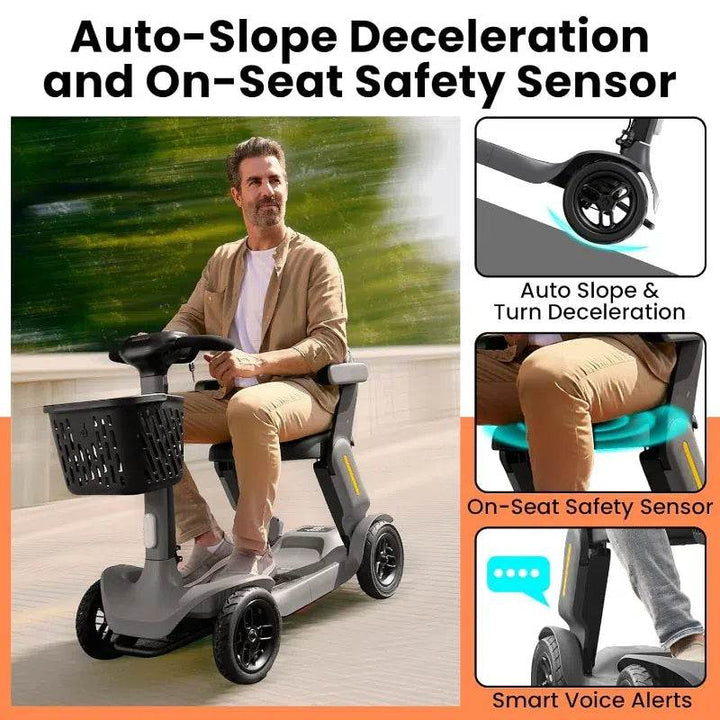 New foldable mobility scooter for seniors - Foclover