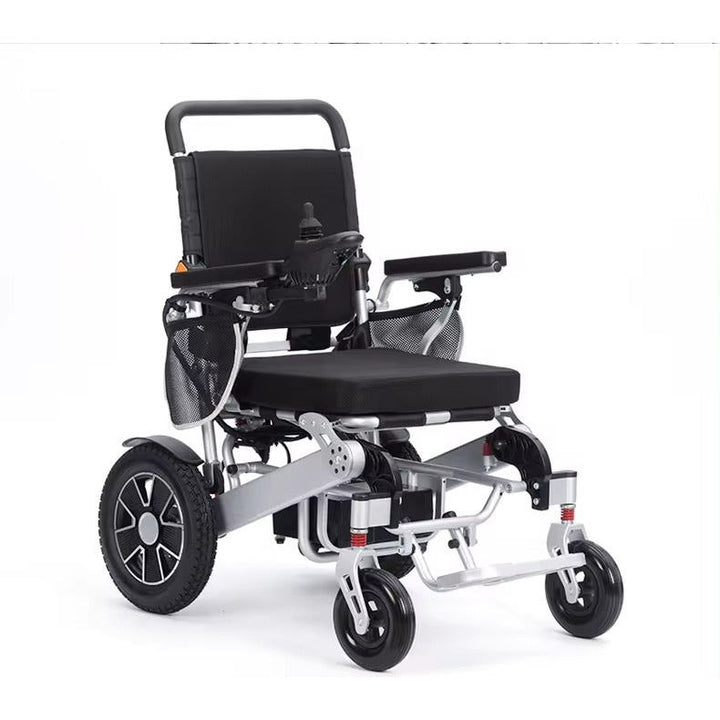 FOCLOVER Folding Electric Wheelchair for Adult Seniors,All Terrain Duty Anti-Tipper Motorized Wheelchair with 360°Joystick for Travel Outdoor Home - Foclover