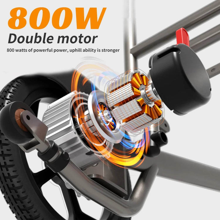 New 40km long range folding 800W electric wheelchair - Foclover