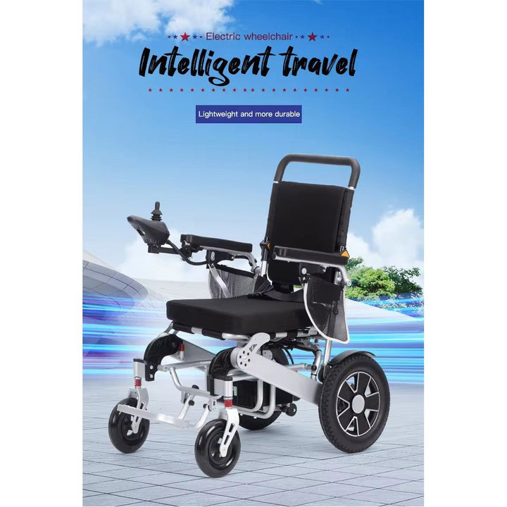FOCLOVER Folding Electric Wheelchair for Adult Seniors,All Terrain Duty Anti-Tipper Motorized Wheelchair with 360°Joystick for Travel Outdoor Home - Foclover