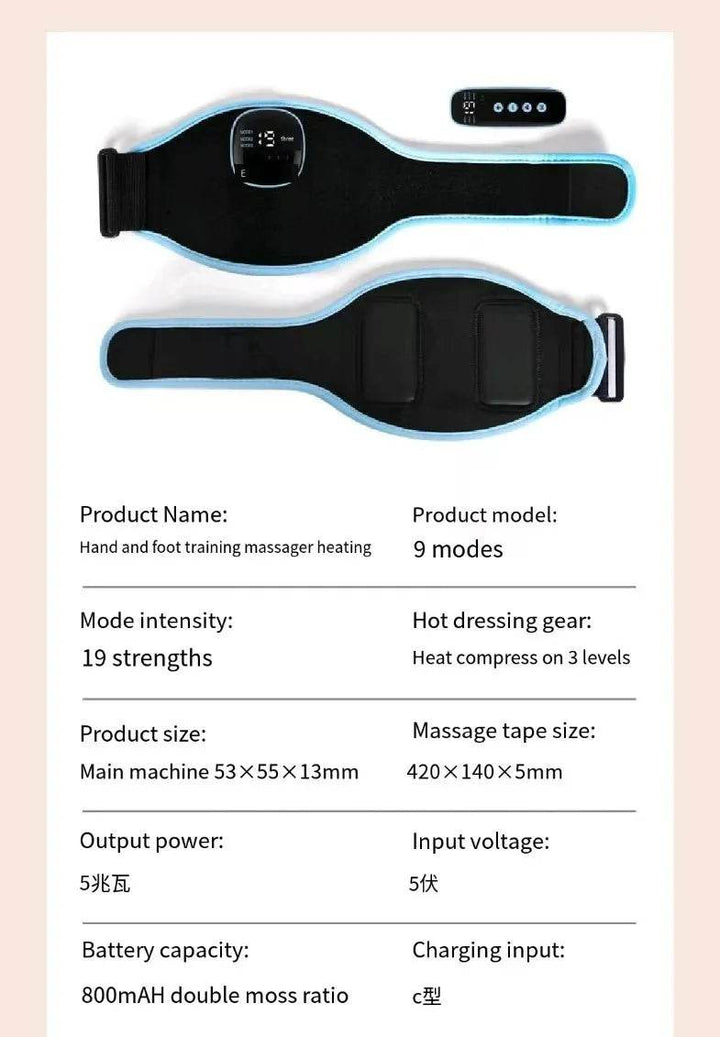 Electric remote-controlled heat therapy limb rehabilitation massager - Foclover