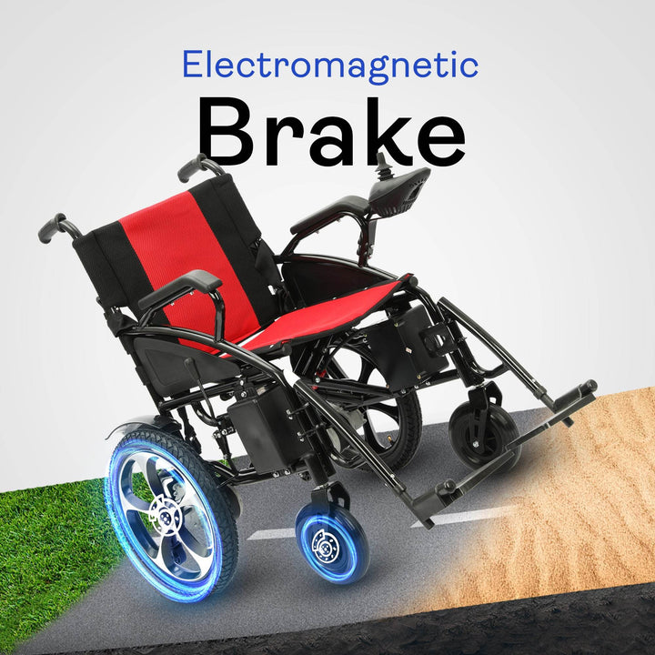 Alton Mobility Lightweight Electric Wheelchair - Artemis - 265lbs Capacity (Red)