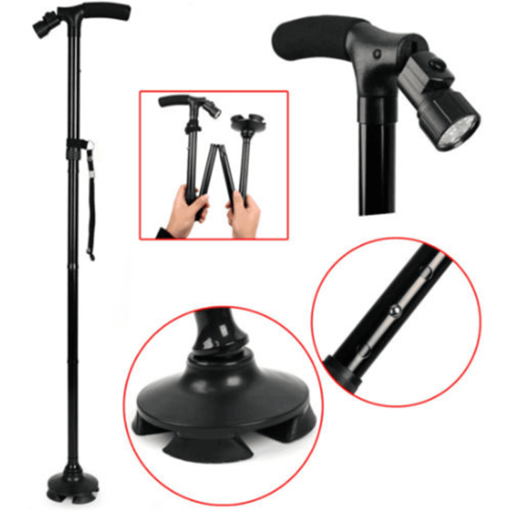 Foldable Cane with Led Light - Pain Free Me