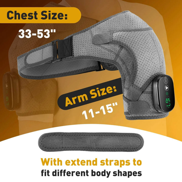 Electric Shoulder Massage Support Belt Strap with Adjustable of Heating - Foclover