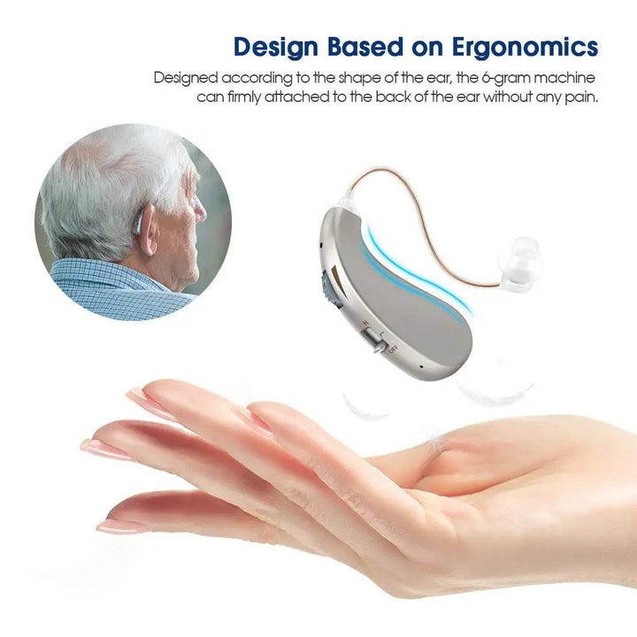 Rechargeable hearing aid mini adjustable tone best portable speaker for deaf elderly in 2025 RIC hearing aid - Foclover