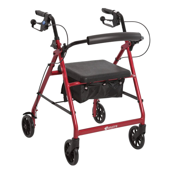 Classic 6" Seat Mobility Wheelie Walker Rollator