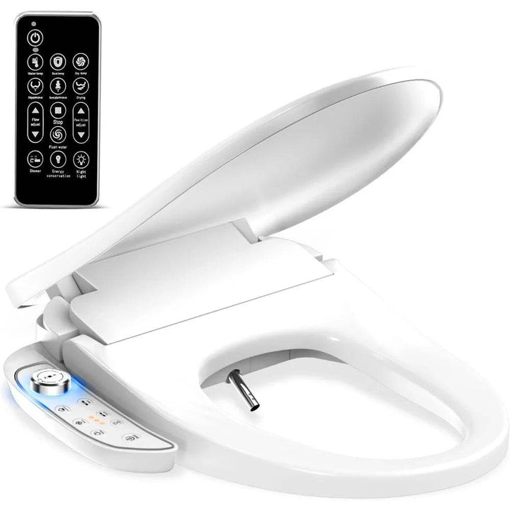 Smart toilet lid - wireless remote control - flushing and drying - seat heating - Foclover