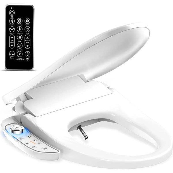 Smart toilet lid - wireless remote control - flushing and drying - seat heating - Foclover